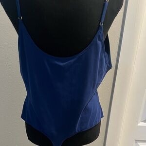 Free People Intimately one piece sleeveless body suit . Navy blue brand new .